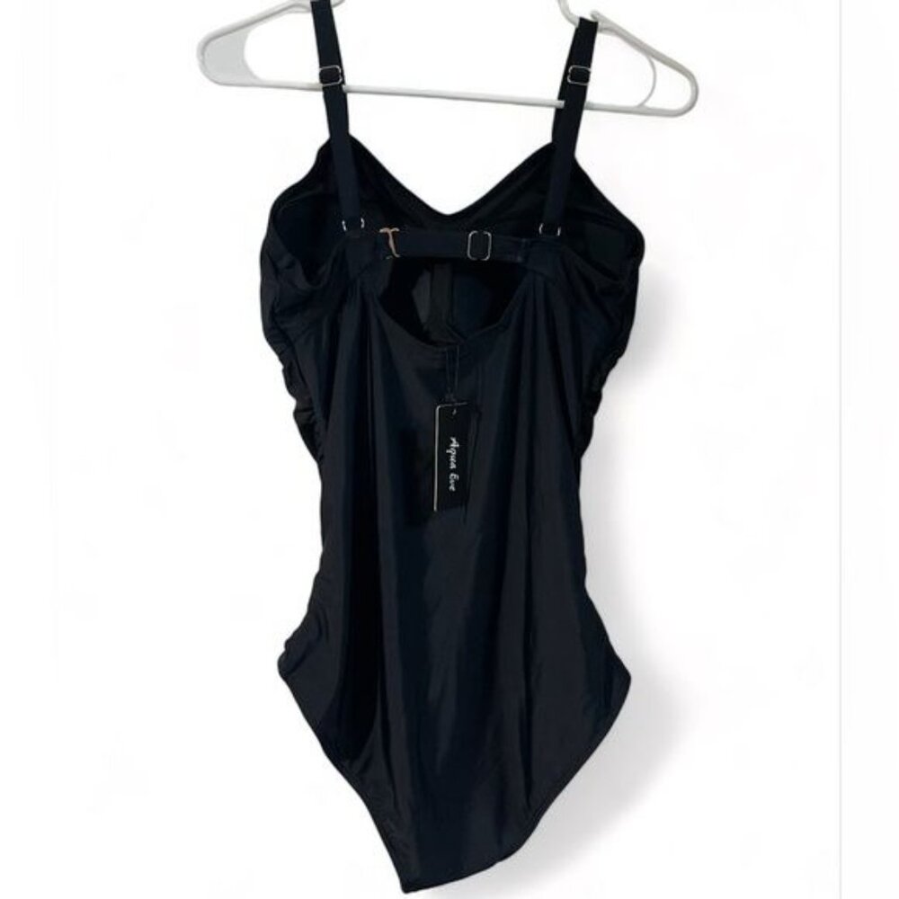Aqua Eve Swimsuit for Women Tummy Control One Piece Bathing Suit NWT - Picture 2 of 5